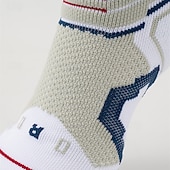 levne pánské ponožky-Pánské 1 pár Ponožky Punčochy Sportovní ponožky Koşu Çorapları Černá Rubínově červená Barva Tisk Dovolená Sporty a outdoor Denní Základní Střední Jaro Podzim Módní Na běžné nošení