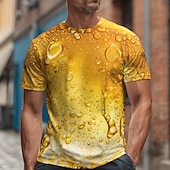 economico Magliette 3D-Oktoberfest Per uomo Birra Maglietta Manica Corta maglietta Stampa 3D Girocollo Camicia Esagerato Designer Feste Streetwear Casuale Giallo Blu Giallo 2 Estate Primavera Abbigliamento S M L XL XXL