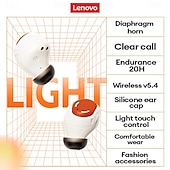 זול אוזניות אלחוטיות אמיתיות TWS-אוזניות Bluetooth Choice Lenovo LP26 V5.4 עם השהייה נמוכה ועם מגע חכם, אוזניות גיימינג עם הפחתת רעשים לשיחות HD