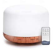 billige boretilbehør-aromaterapi essensiell olje hjemmediffuser med fjernkontroll, 300 ml stor rom kjølig tåke luftfukter, 8 timer stille drift, timer, 7 farger LED natt natt, egnet for hjem, yoga