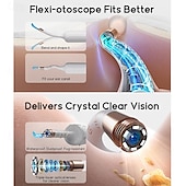 cheap Household Appliances-Bebird Earsight Plus R37R Ear Cleaning Camera Wax Removal Tool kit Flexible Earwax Cleaner Scope Otoscope Cam Light Visual Earpick Tweezers Wireless Ear-Wax Remover for Adults &amp; Kids