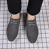 cheap Casual-Men&#039;s Beige Faux Suede Boat Shoes with Lace-Up Design – Comfortable Casual Footwear for Weekend, Vacation &amp; Daily Use