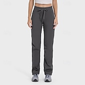 economico pantaloni cargo da donna-Per donna Pantaloni Cargo Pantaloni Eleganti Casual Lunghezza intera Naturale Semplice Tasca Design con Coulisse Elastica Comodo All&#039;aperto Confortevole All&#039;aperto Vacanza Rosso Grigio scuro Blu