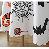 baratos Halloween Cozinha-Toalhas de mesa de Halloween, toalha de mesa de abóbora de 150 cm de diâmetro, toalha de mesa retangular decorativa, toalha de mesa de cozinha para o dia de todos os santos para festa, festival,