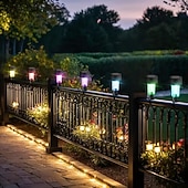 baratos Luzes Subaquáticas-10 peças de luzes solares para piscina rgb que mudam de cor, luzes solares para cerca, luzes noturnas para piscina, para festas de verão, piscina, jardim, iluminação e decoração