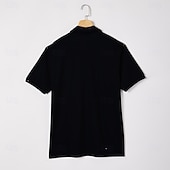 voordelige Heren Geometrisch Polo-Voor heren Meetkundig Lijn Polo Korte mouw Poloshirt Overhemden met kraag Casual School Buiten Alledaagse kleding Huiskleding 3D-afdrukken Zomer Rood blauw Groen