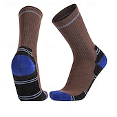 abordables Accesorios para deportes y aire libre-1 Par Hombre calcetines de lana merino Calcetines de senderismo Calcetines para correr Mantiene abrigado Transpirable Anti ampollas Grueso Invierno Al aire libre tripulación de cuarto Retazos Lana