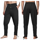 preiswerte Unterteile-Mittelalterlich Renaissance Hose Piratenhose Pirat Ritter Wikinger Herren Halloween Maskerade Leistung Renaissance-Messe Erwachsene Hose Ganzjahres