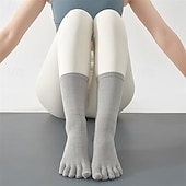 cheap Yoga Socks-Women Non-slip Dispensing Five Toes anti-odorant anti-friction Sweat-absorbent Floor Socks For Pilates Dance
