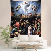 halpa Uskonnollinen kudos-Keskiajan Gobeliini Keskiajan Roikkuu Gobeliini Suuri Gobeliini Maalauksellinen Koriste Valokuva Tausta Peitto Verho Koti Makuuhuone Olohuoneen Koristus