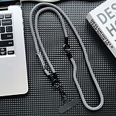 お買い得  その他のスマホケース-新しいユニセックスの携帯ストラップ、調節可能な2イン1ネックハンギングクロスボディバッグ、紛失防止ストラップ付き、屋外での持ち運びに便利