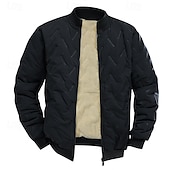economico Piumini-Per uomo Giacca in Pile Giacca imbottita Giacca invernale Esterno Caldo Abbigliamento da trekking Abbigliamento da trekking Inverno Autunno Top Campeggio / Escursionismo / Speleologia Corsa Grigio