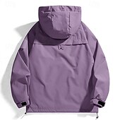 preiswerte Wasserdichte Jacken-Herren Windjacke Wanderjacke Regenmantel Außen Wasserdicht Winddicht Wanderoutfits Wanderbekleidung Frühling Herbst Oberteil Camping / Wandern / Höhlenforschung Laufen Schwarz Purpur Grün
