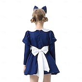 abordables Costumes pour filles-Alice au pays des merveilles Conte de Fées Alice Robe Costume Personnages de contes de fées Douce Lolita Cosplay de Film for Fille Enfant Halloween Carnaval Journée mondiale du livre Performance