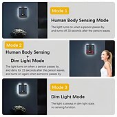 economico Applique per esterni-Lampada da parete solare con testa pieghevole da 120 cm, rilevamento a infrarossi remoto, 3 modalità di illuminazione, pannello solare efficiente impermeabile IP65, 1 pezzo