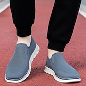 economico Sneakers da uomo-scarpe slip-on da uomo in similpelle beige con inserti in mesh – scarpe comode, leggere e traspiranti per l&#039;uso quotidiano, i viaggi e le attività rilassanti del fine settimana