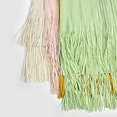 abordables Jupes unies-Femmes Ample Élégant ancien Mode Midi Taille Moyenne Jupes Frange à pompons Froncé Élastique Vacances Quotidien Aqua bleu Noir Vert Claire Rose Claire Été Polyester