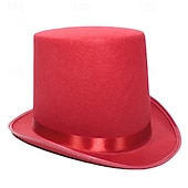 economico Accessori e altro-Cappello da mago, oggetti di scena magici, cappello Lincoln, cilindro più alto di 16 cm, cilindro da gentiluomo, cappello da ballo