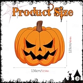 levne halloweenské nástěnné tapisérie-Halloweenská pochoutka do kufru auta, dekorace auta s duchy, halloweenské dekorace, halloweenská látková dekorace auta, halloweenská dekorace do kufru auta, dekorace s duchy a dýní, tapeta na zeď