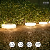 baratos Candeeiros Luzes de Exterior-30led poste de luz solar transparente à prova d'água abajur luz quente quadrado para áreas externas adequado para jardim pátio cerca escadas 1 peça