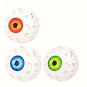 voordelige Halloween-Set van opblaasbare Halloween-oogballen in 4D, eng ontwerp, tuindecoratie in klassieke stijl, op de grond gemonteerde buitenrekwisieten, themafeestdecoraties, geen elektriciteit nodig - 22 inch