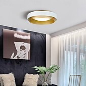 billige Taklamper med dimming-Rund metalltaklampe til hjemmet, LED-taklampe med innfelt montering og akryldeksel, moderne taklampe for soverom, nordisk stue, spisebord, taklamper