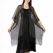 baratos envoltórios da mãe-Capa Elegante de Proteção Solar para Mulheres com Mangas Curtas em Seda Imitada com Cor Pura para Casamento de Verão