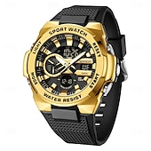 abordables Relojes digitales-SANDA Hombre Reloj Digital Al Aire Libre Deportes Táctico Reloj de Muñeca Luminoso Cronómetro Despertador Calendario Silicona Reloj