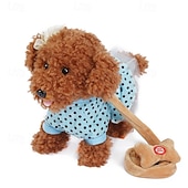 זול בובות ממולאות-כלב רובוטי מס.Control מרחוק כלב פרווה אלקטרוני צעצוע אינטראקטיבי הולך שר שירים מתנה לחילוף בנים ובנות בגיל 3-6 שנים מתנת חג המולד