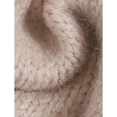 preiswerte Einfarbige Farben-Damen Pullover Lässig Weich Einfarbig Gerippt Rundhalsausschnitt Patchwork Gestrickt Langarm Normale Oberteile Stricken Outdoor Täglich Wochenende Grün Khaki Herbst Winter