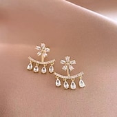economico Orecchini-Per donna Orecchini a perno Tropicale Gioia Elegante Orecchini Gioielli Oro Per Feste