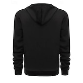 baratos hoodies básicos dos homens-Homens Moletom Quarter Zipper Hoodie Preto Verde Tropa Azul Marinha Camelo Com Capuz Tecido Zíper Bolsos Desportos e Ar livre Diário Feriado Poliéster Roupa de rua Básico Casual Primavera Outono Roupa