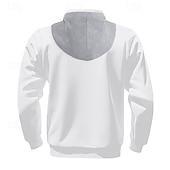 billige grunnleggende hettegensere for menn-Herre Hattetrøje Hettegenser med glidelås Aprikos Svart Hvit Vin Rød Med hette عادي Sport &amp; Utendørs Daglig Ferie Polyester Gatemote Grunnleggende Fritid Vinter Høst Klær Gensere Gensere Langermet