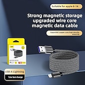 ieftine Cabluri Telefon Mobil-Cablu de încărcare tip C cu încărcare super rapidă și organizare magnetică - USB-C universal pentru iPhone, Huawei, Android, toate modelele de telefoane