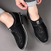 cheap Men&#039;s Slip-ons &amp; Loafers-Men&#039;s Black Mesh Slip-On Casual Shoes with Star Pattern – Lightweight Streetwear Shoes for Travel, Urban Walks &amp; Weekend Outings
