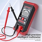 ieftine Unelte de măsurare-Multimetru digital inteligent ht123, tester de măsurare a rezistenței de tensiune AC/DC, multimetru electric ncv cu iluminare de fundal