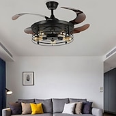 cheap Ceiling Fan Lights-5-Light 107 cm Island Design Ceiling Fan Metal Painted Finishes Vintage 110-120V 220-240V