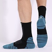abordables Accesorios para deportes y aire libre-1 Par Hombre Mujer calcetines de lana merino Calcetines de senderismo Calcetines para correr Mantiene abrigado Transpirable Anti ampollas Grueso Invierno Al aire libre tripulación media Retazos Lana