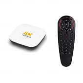 abordables Cajas de TV-Decodificador de TV inteligente Android 14 H96 Max M2 Plus, Rockchip RK3528, LAN de 1000 Mbps, WiFi 6, Bluetooth 5.4, resolución 8K, 4K, Bluetooth, control remoto con giroscopio de voz y reproductor