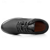 billige Sneakers til herrer-Brune, avslappede gåsko for menn – klassisk snøredesign med perforerte detaljer, komfort hele dagen for reiser, jobb og hverdagspendling