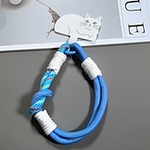 abordables Coques autres téléphones-Nouveau coussin de téléphone à la mode et mignon avec motif de chat, corde courte polyvalente, corde de poignet solide, corde anti-perte