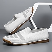 preiswerte Herrenpantoletten &amp; -slipper-Herren-Slipper aus Strick, atmungsaktives Obermaterial aus Webstoff mit flexibler Gummisohle, bequem und leicht für Sommer, Strand und Autofahren