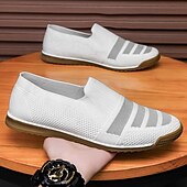 preiswerte Herrenpantoletten &amp; -slipper-Herren-Slipper aus Strick, atmungsaktives Obermaterial aus Webstoff mit flexibler Gummisohle, bequem und leicht für Sommer, Strand und Autofahren