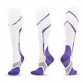cheap Personal Care &amp; Health-3 Pairs Compression Socks, Multi-Color Outdoor Running High Tube Pressure Socks, Athletic Performance Socks for Cross-Border Sale