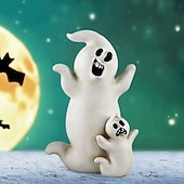 お買い得  ハロウィン-新しいハロウィーンの創造的な魔女の黒猫のカボチャの頭の樹脂の小さな装飾品デスクトップの雰囲気のアレンジメントの装飾