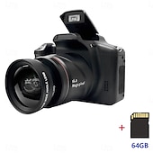 cheap Digital Camera-16-Megapixel Digital Camera With 1080P 16X Zoom Digital Image Stabilization Includes 600mAh battery 2.4-Inch Removable Lens Home Video Camera Maximum 128GB
