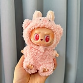 cheap Doll Clothing &amp; Accessories Sets-Clothes ForLabubu Dolls  Fluffy Pig Outfit for 17cm Labulabu Dolls Doll Not Included