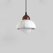 billige Pendellys-Nordisk moderne pendellampe i alabastermarmor, minimalistisk eleganse