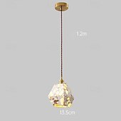 economico Luci a sospensione-lampada a sospensione minimalista retrò francese, cemento wabi-sabi &amp;alabastro per sala da pranzo/camera da letto