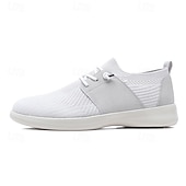 billige Sneakers til herrer-herre pustende strikkesko – myke og fleksible tursko for komfort og stil i daglige aktiviteter